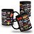 Caneca Especial Rock And Roll Melhores Bandas 100% Preta - Imagem 1