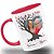 Caneca Casal Calendário Personalizada Com Foto e Data - Imagem 2