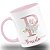Caneca Casamento Personalizada Inicial Madrinhas Convite Alfabeto Floral - Imagem 2