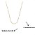 Choker Corrente Coração Delicado Banhado a Ouro 40cm - Imagem 2