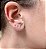 Brinco Piercing Fake Orelha Pomba Banhado a Ouro Par - Imagem 3