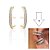 Kit Ear Hook mais Piercing Fake Micro Zirconias Banho Ouro - Imagem 1