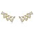 Brinco Ear Cuff Dourado Feminino A Ouro Delicado Moderno - Imagem 1