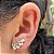 Brinco Ear Cuff Dourado Feminino A Ouro Delicado Moderno - Imagem 5