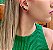 Ear cuff com Zirconia Esmeralda e Rubi Banhado a Ouro - Imagem 2