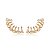 Ear Cuff Brinco com Zirconias Brancas Banhado a Ouro 18k - Imagem 1