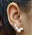 Brinco Ear Cuff com Perola Degradê Banhado a Ouro 18k - Imagem 1