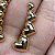 Brinco Ear Cuff Moderno Com Corações Lisos Banhado Ouro 18k - Imagem 8