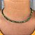 Gargantilha Choker Pedra Jade Verde Melancia Banho Ouro - Imagem 2