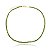 Gargantilha Choker Pedra Jade Verde Melancia Banho Ouro - Imagem 1