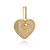 Pingente de Coração Cravejado com Zirconia Banhado Ouro Luxo - Imagem 1