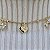 Colar Choker Coração Delicada Moderna Banhado Ouro - Imagem 8
