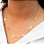 Colar Corrente Folhas Banhado a Ouro - Imagem 2
