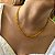 Colar Choker Pedra Natural Jade Amarelo Banhado a Ouro - Imagem 3