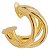 Brinco Piercing Fake Triplo Moderno Banhado a Ouro Unidade - Imagem 4