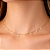 Colar Choker Cristal Zirconia Delicada Feminino Banho Ouro - Imagem 3