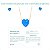 Conjunto de Colar e Brinco Coração Azul Celeste Banho a Ouro - Imagem 6