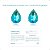 Brinco Gota Cristal Azul Celeste Banhado A Ouro 18k Solitário - Imagem 5