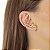 Brinco Ear Cuff  Moderno Feminino Banhado a Ouro 18K - Imagem 4