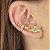 Brinco Ear Cuff  Moderno Feminino Banhado a Ouro 18K - Imagem 3