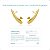Brinco Ear Cuff Gota Dourado Moderno Banhado a Ouro 18K - Imagem 5