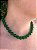 Colar Bolas Pedra Natural Jade Verde Banhado a Ouro Luxo - Imagem 2