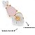 Brinco Ear Cuff Cristal Rosa Flor Madre Banho Ouro - Imagem 2