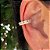 Piercing Fake Cartilagem Zirconias Branca Banhado Ouro Unid - Imagem 3