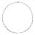 Corrente Cartier Longa Diamantada Banhado no Ródio Branco - 45cm - Imagem 1