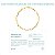Pulseira Cartier Longa Diamantada 1mm Banhado Em Ouro- 18cm - Imagem 6
