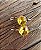 Brinco Anzol Zirconia Redonda Amarelo Banhado a Ouro - Imagem 2