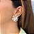Brinco de Flor Banhado a Ouro e Prata 18k - Imagem 3