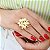 Anel de Flor Banhado em Ouro 18k - Imagem 1