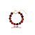 Pulseira Bolas Pedra Ágata Natural Banhado a Ouro Luxo - Imagem 1