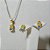 Conjunto Infantil Colar e Brinco Minions Tarraxa  Resina - Imagem 5