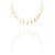 Colar Chocker com folhinhas banhado em ouro 18K - Imagem 1