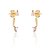 Brinco Semijoia Ear Jacket Com Gotas De Cristais, Banhado Em Ouro 18k - Imagem 4