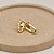 Brinco Elo Organico Banhado a Ouro 18k - Imagem 3