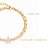 Pulseira Dupla com Flor Cristal Banhada a Ouro 18k - Imagem 5