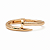 Bracelete Feminino Prego Grosso Moderno Banhado Ouro Dourado - Imagem 1
