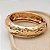 Bracelete Feminino Martelado Grosso Feminino Banhado Ouro - Imagem 3