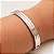 Bracelete Feminino Liso Reto Frisado Moderno Banhado Ouro - Imagem 8