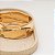 Bracelete Feminino Grosso Organico Moderno Banhado Ouro - Imagem 3