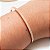 Bracelete Feminino Cravejado Reto Moderno Banhado a Ouro Dourado - Imagem 5