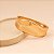 Bracelete Feminino Fluido Polido Fecho Mola Banhado a Ouro - Imagem 3