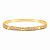 Bracelete Feminino Cravejado Detalhes Em X Banhado a Ouro - Imagem 1