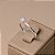 Anel Moissanite Solitário Delicado 4.0mm Prata 925 Maciça - Imagem 2