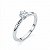 Anel Moissanite Solitário Delicado 4.0mm Prata 925 Maciça - Imagem 1