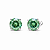 Brinco Moissanite Turquesa Prata 925 Facetação Portuguesa 100 Facetas - Imagem 1