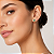 Brinco Moissanite Turquesa Prata 925 Facetação Portuguesa 100 Facetas - Imagem 3